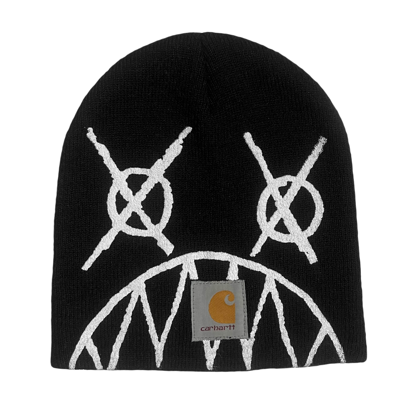 CONFUSION FACE CARHARTT BEANIE (BLACK)