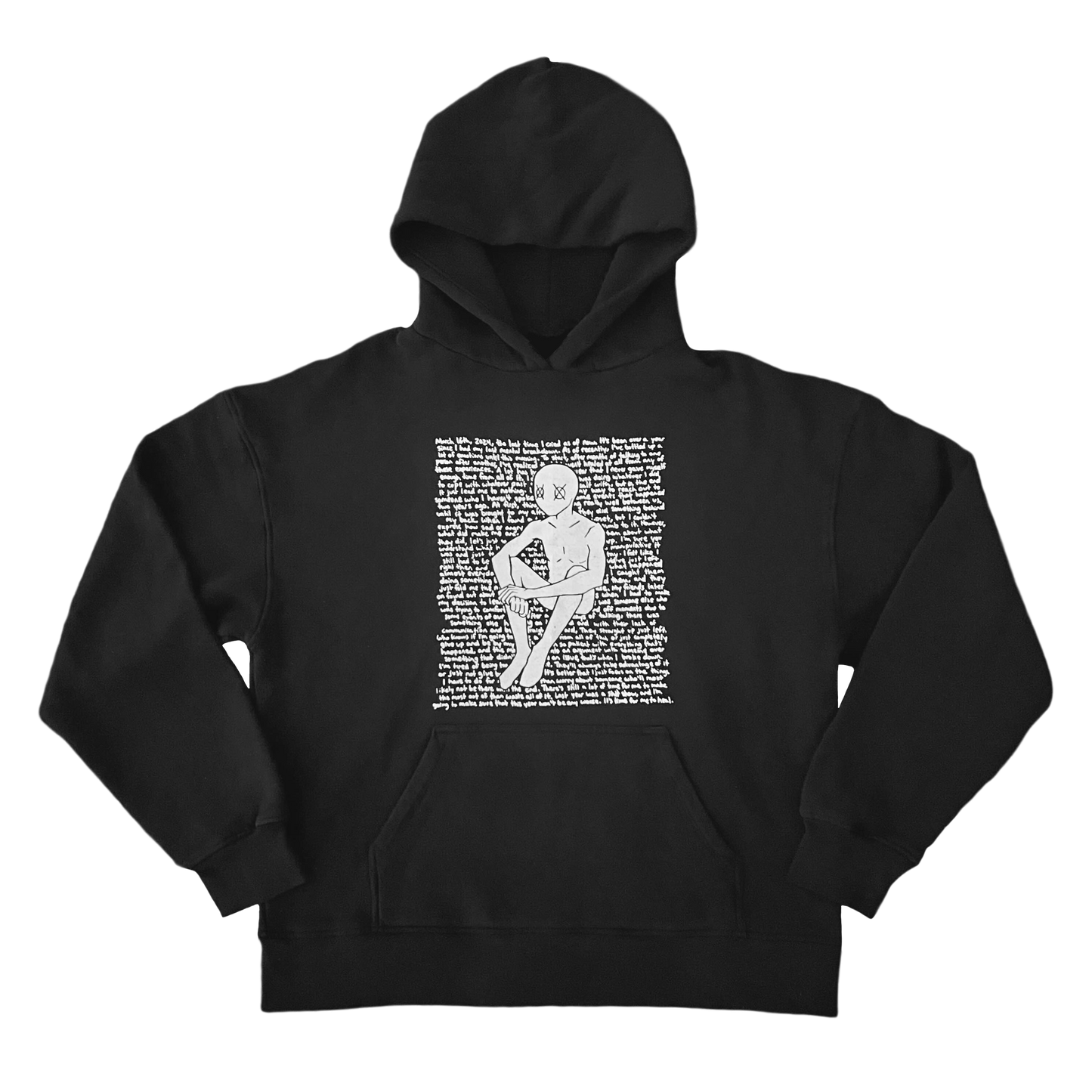 CONFUSION PERSONAL NOTE HEAVYWEIGHT HOODIE (BLACK)