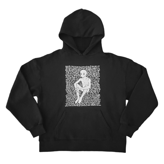 CONFUSION PERSONAL NOTE HEAVYWEIGHT HOODIE (BLACK)